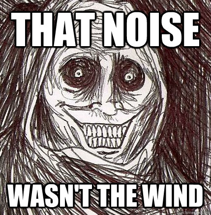 that noise wasn't the wind  Horrifying Houseguest