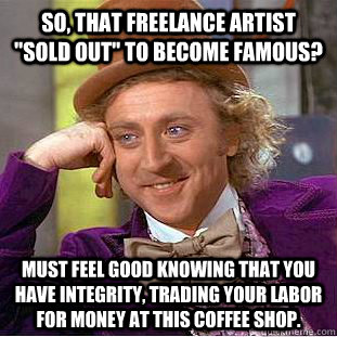 So, that freelance artist 