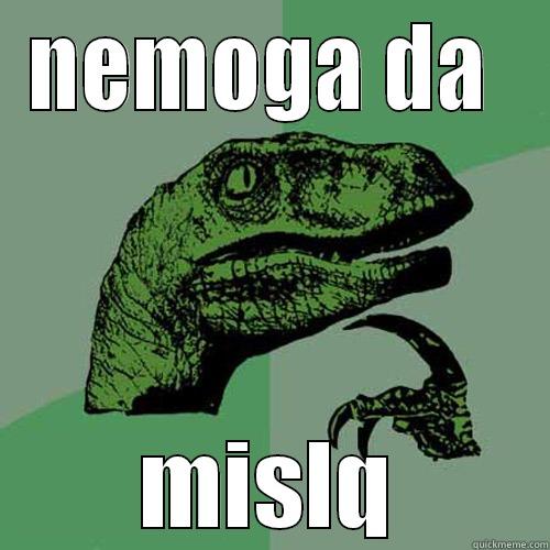 nemoga da mislq - NEMOGA DA  MISLQ Philosoraptor