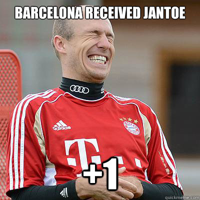 Barcelona received jantoe +1  robben meme 01