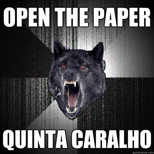 open the paper QUINTA CARALHO  Insanity Wolf