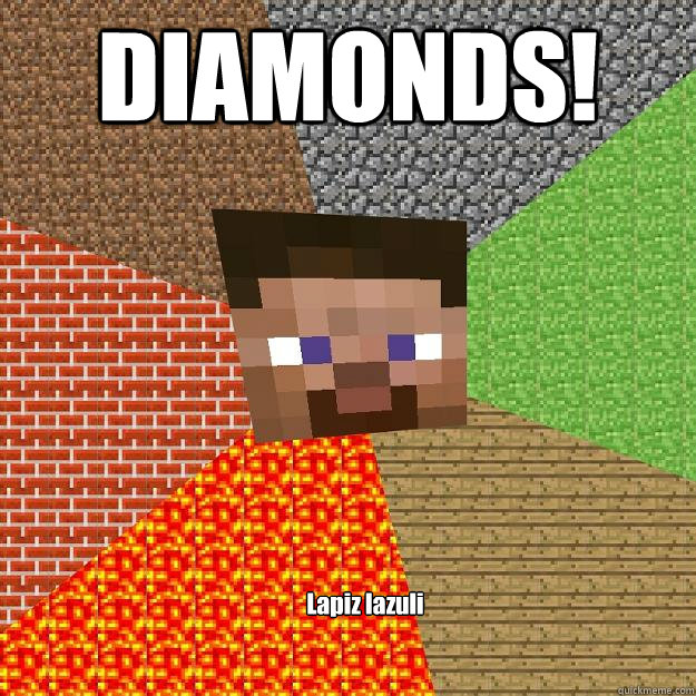 DIAMONDS! Lapiz lazuli - DIAMONDS! Lapiz lazuli  Minecraft