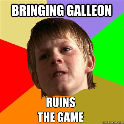 Bringing galleon ruins 
the game  Angry School Boy