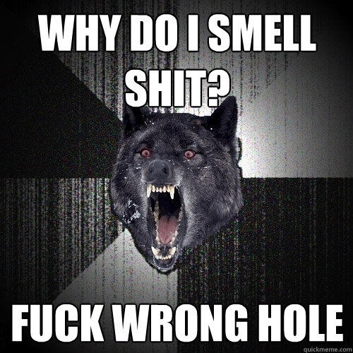 Why do I smell Shit? Fuck Wrong hole - Why do I smell Shit? Fuck Wrong hole  Insanity Wolf