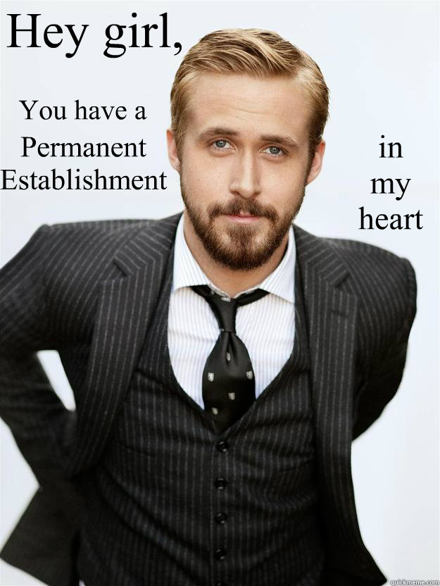 Hey girl, You have a Permanent Establishment in
my
heart  Feminist Ryan Gosling