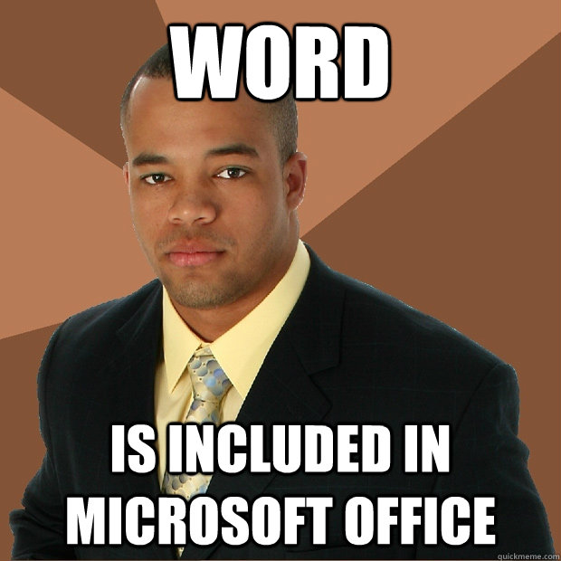 word is included in microsoft office - word is included in microsoft office  Successful Black Man