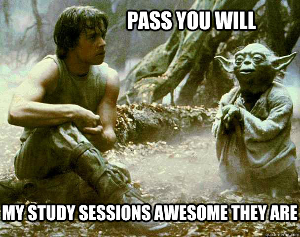 PASS You will my study sessions awesome they are - PASS You will my study sessions awesome they are  Yoda Weed