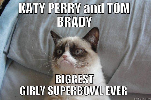 KATY PERRY AND TOM BRADY BIGGEST GIRLY SUPERBOWL EVER  Grumpy Cat