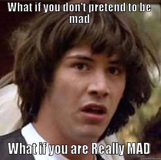 WHAT IF YOU DON'T PRETEND TO BE MAD WHAT IF YOU ARE REALLY MAD conspiracy keanu