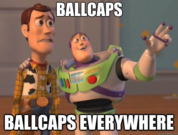 Ballcaps ballcaps everywhere     Toy Story