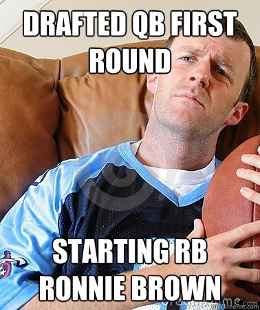 drafted qb first round starting rb ronnie brown  Fantasy Football Guy