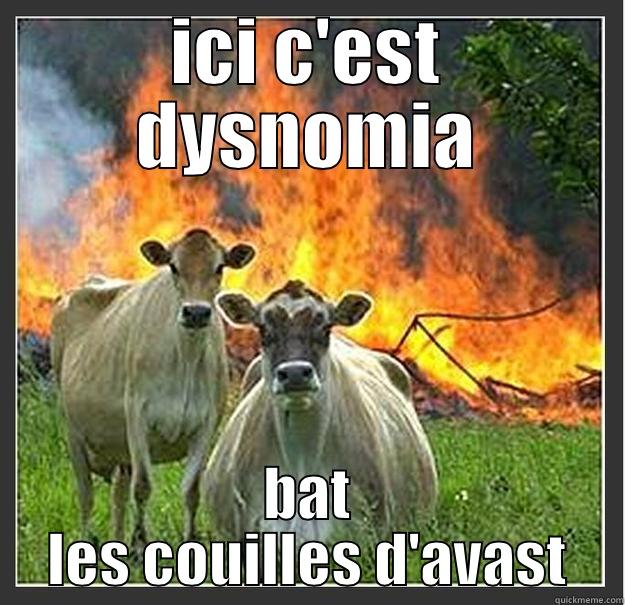 ICI C'EST DYSNOMIA BAT LES COUILLES D'AVAST Evil cows