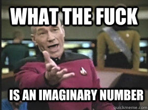 What the fuck is an imaginary number  Annoyed Picard