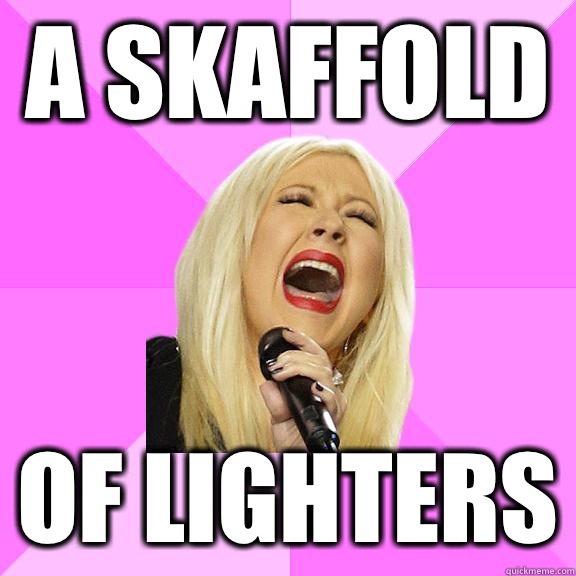 A Skaffold Of lighters  Wrong Lyrics Christina