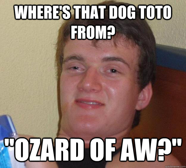 Where's that dog toto from? 