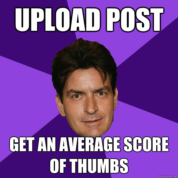 upload post get an average score of thumbs - upload post get an average score of thumbs  Clean Sheen