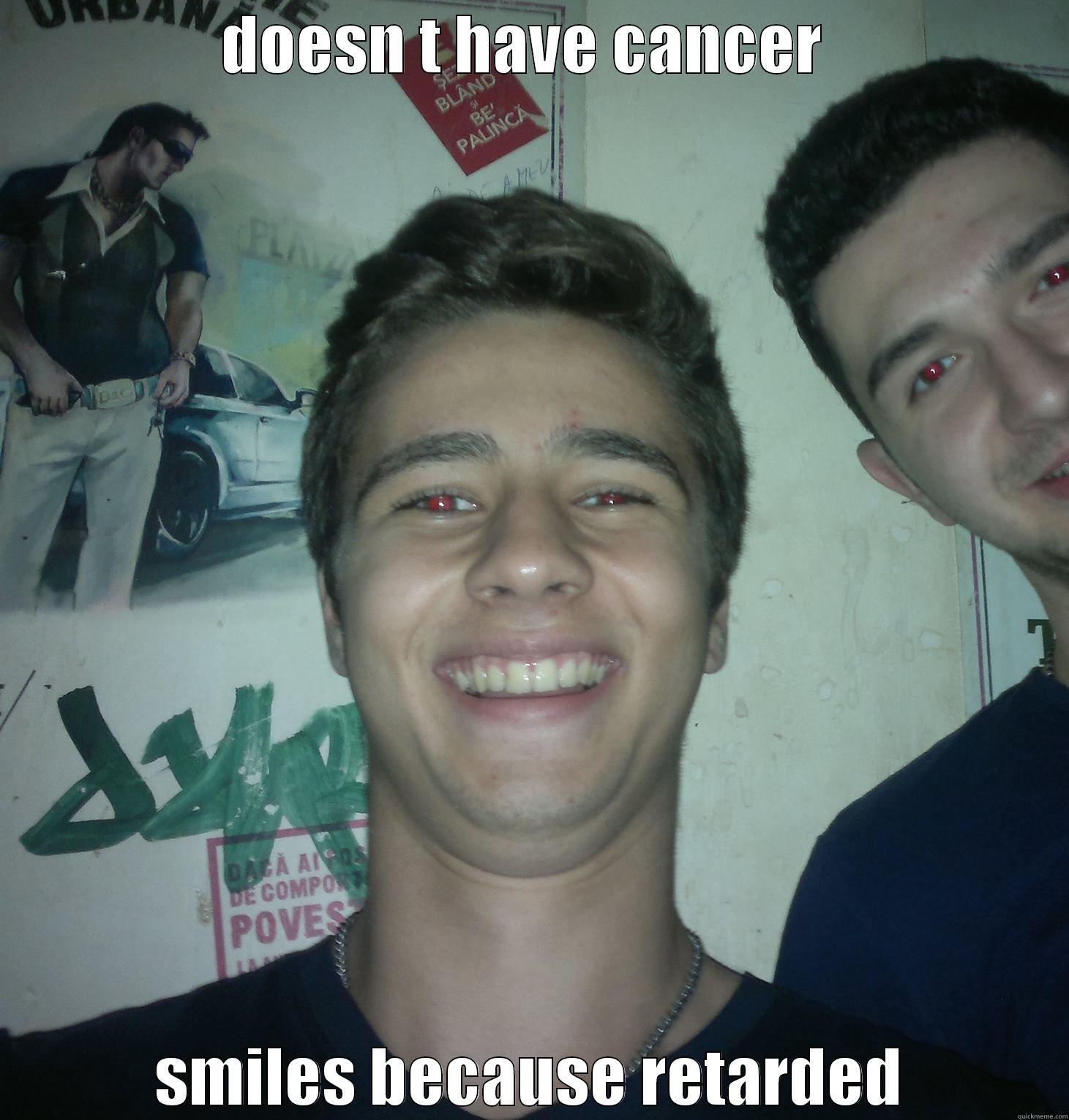 cancer guy 2  - DOESN T HAVE CANCER  SMILES BECAUSE RETARDED Misc