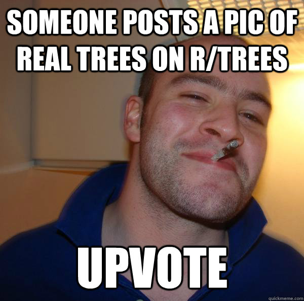 Someone posts a pic of real trees on r/trees upvote - Someone posts a pic of real trees on r/trees upvote  Misc