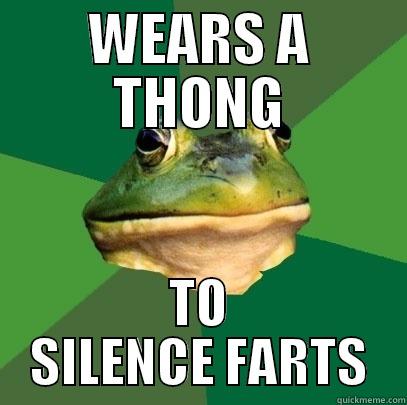 Foul Bachelorette Frog X-Post - WEARS A THONG TO SILENCE FARTS Foul Bachelor Frog