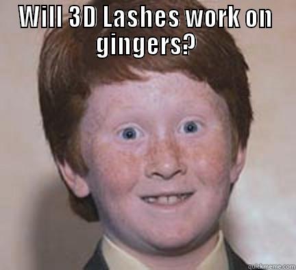 Ginger Lashes - WILL 3D LASHES WORK ON GINGERS?  Over Confident Ginger