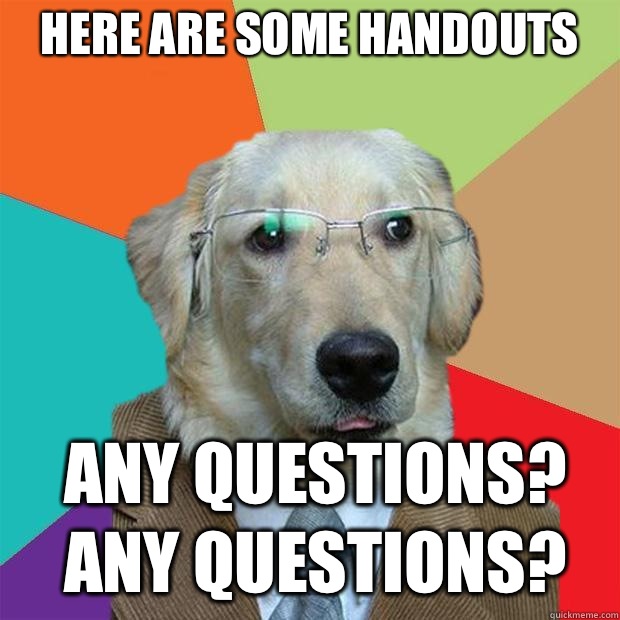 any questions funny dog