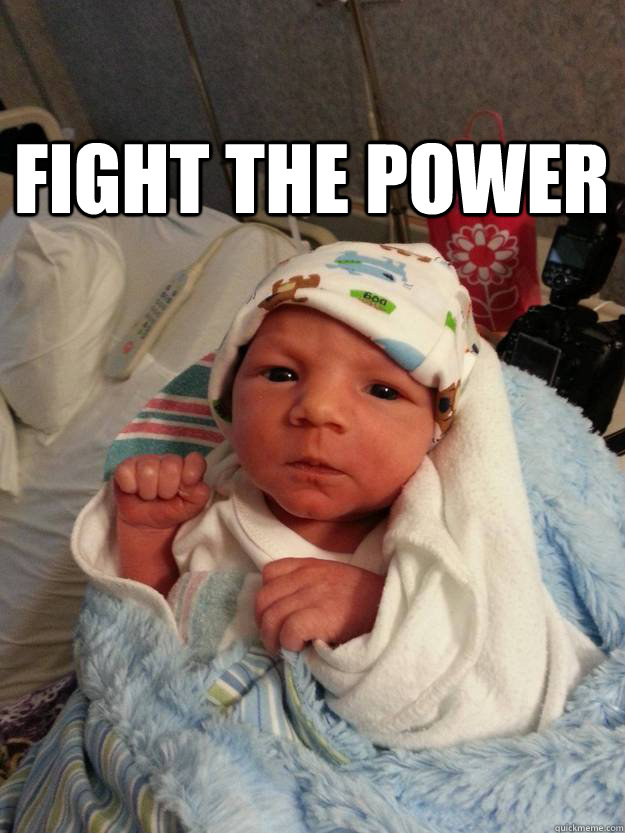 Fight the power   Anti-fascist baby