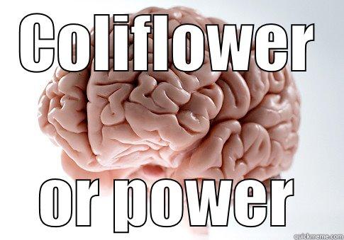 Big brain - COLIFLOWER OR POWER Scumbag Brain