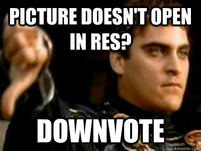Picture doesn't open in res? downvote - Picture doesn't open in res? downvote  Downvoting Roman