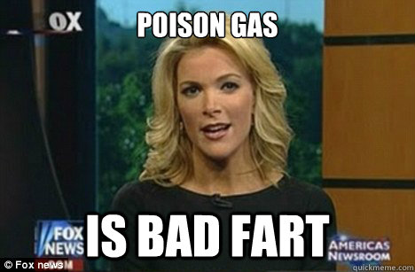 poison gas is bad fart  Megyn Kelly