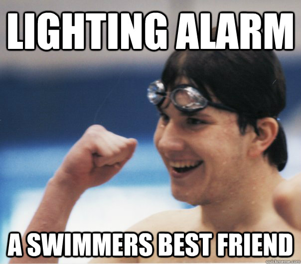 Lighting alarm A swimmers best friend  Piece Swimming