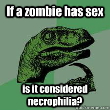 If a zombie has sex is it considered necrophilia?  