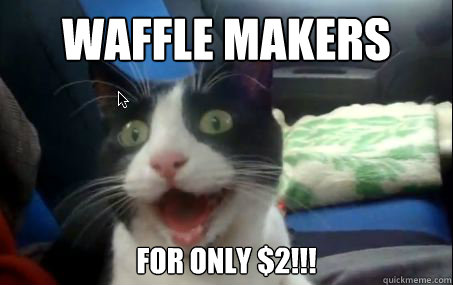 Waffle makers For only $2!!!  