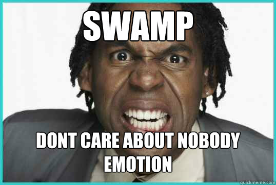 SWAMP DONT CARE ABOUT NOBODY EMOTION  swamp