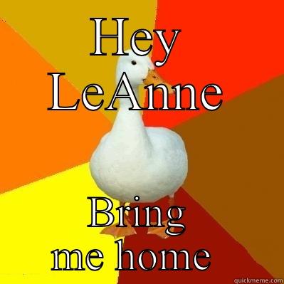 HEY LEANNE BRING ME HOME  Tech Impaired Duck