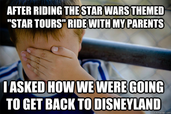 After Riding the Star Wars Themed 