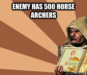 enemy has 500 horse archers   stronghold crusader