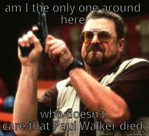 AM I THE ONLY ONE AROUND HERE WHO DOESN'T CARE THAT PAUL WALKER DIED Am I The Only One Around Here