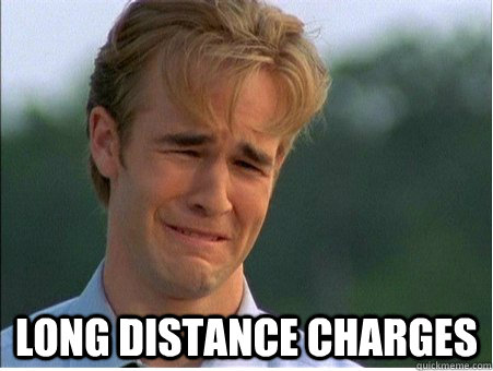  LONG DISTANCE CHARGES  1990s Problems