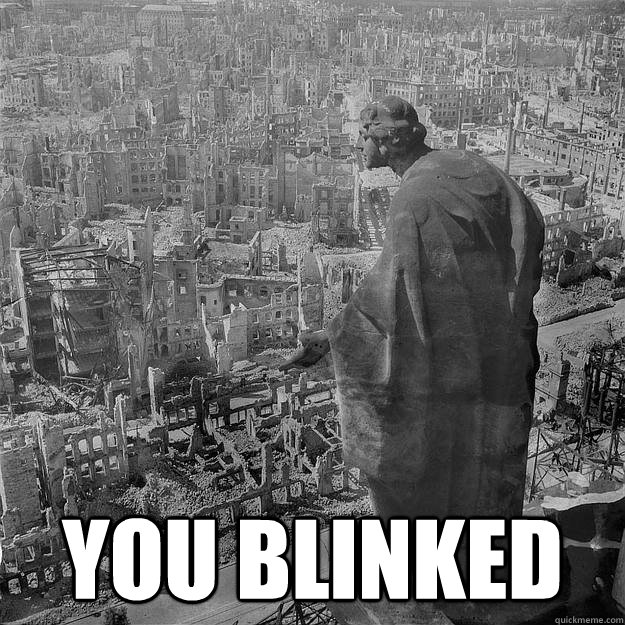  you blinked  Bombing of Dresden