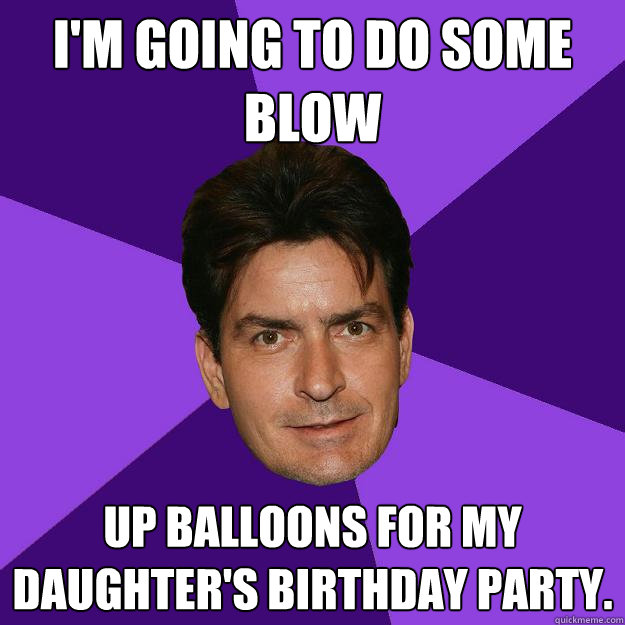 I'm going to do some blow up balloons for my daughter's birthday party.  Clean Sheen