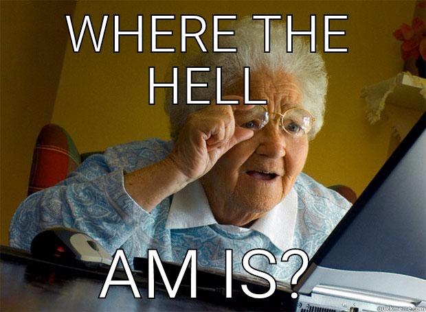 WHERE THE HELL AM IS? Grandma finds the Internet