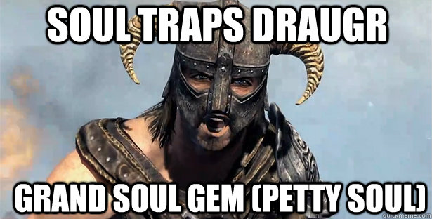 Soul Traps Draugr Grand Soul Gem (Petty Soul)  skyrim