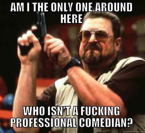 AM I THE ONLY ONE AROUND HERE WHO ISN'T A FUCKING PROFESSIONAL COMEDIAN? Am I The Only One Around Here