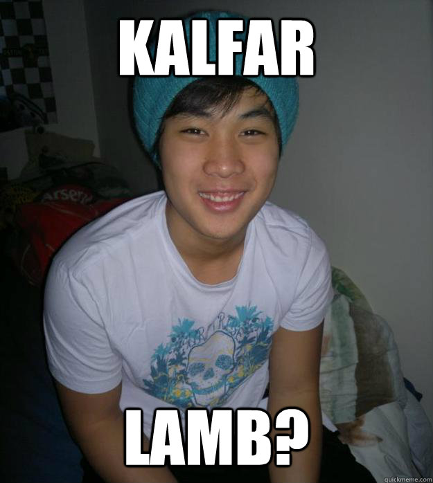 Kalfar lamb?  