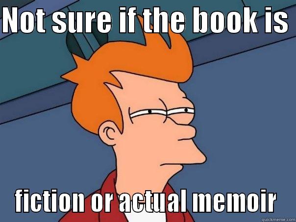 NOT SURE IF THE BOOK IS  FICTION OR ACTUAL MEMOIR Futurama Fry