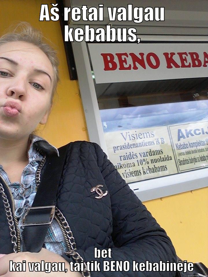 Beno kebabai - AŠ RETAI VALGAU KEBABUS, BET KAI VALGAU, TAI TIK BENO KEBABINĖJE  Misc