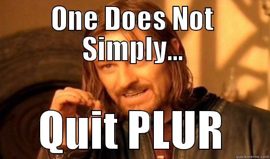 ONE DOES NOT SIMPLY... QUIT PLUR Boromir