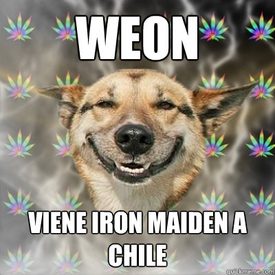 weon viene iron maiden a chile  Stoner Dog