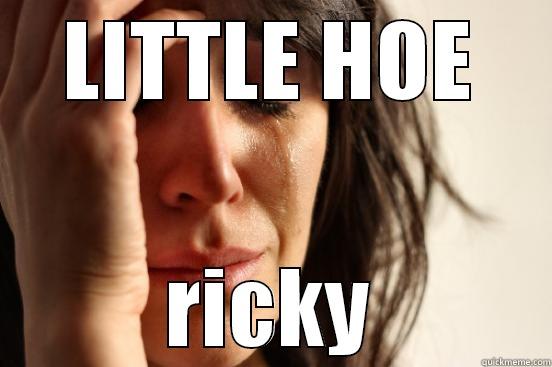 LITTLE HOE RICKY First World Problems