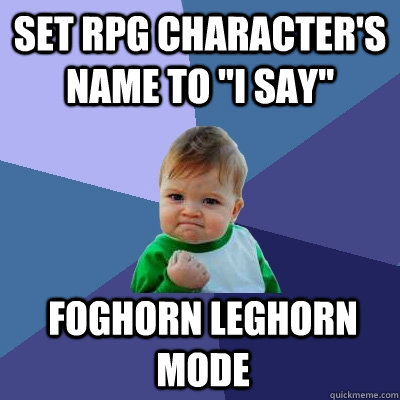 Set RPG character's name to 